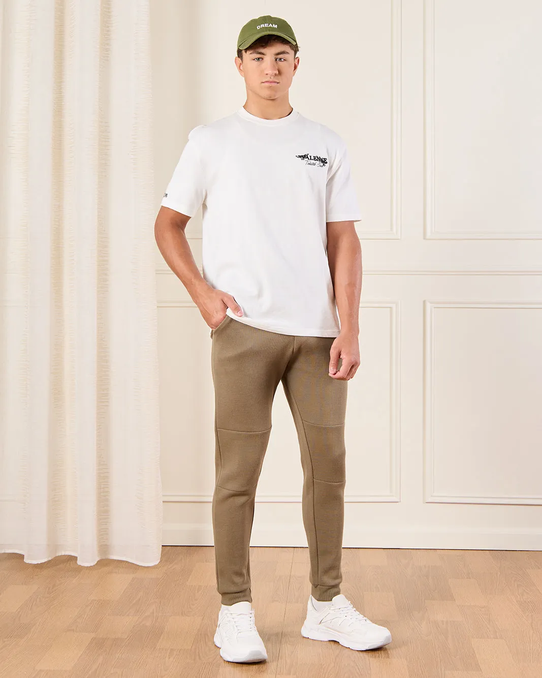 Olive Pique Table Active Pants sold by Redtag product image thumbnail 2