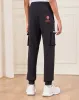 Senior Boys Black Cargo Active Pants sold by Redtag