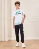 Senior Boys Black Cargo Active Pants sold by Redtag