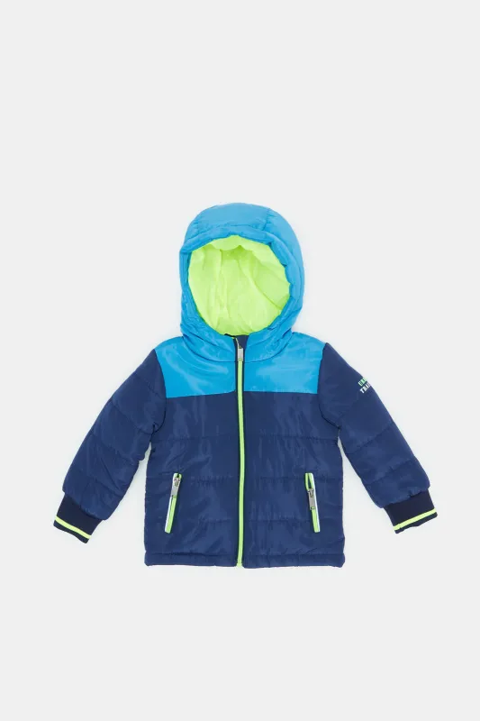 Infant Boys Navy Puffer Jacket sold by Redtag