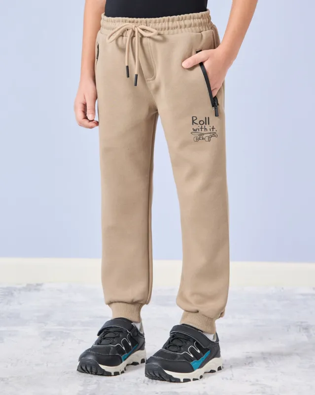 Boys Olive Printed Active  Pants sold by Redtag