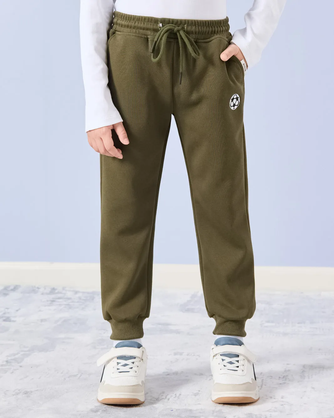 Boys Olive Active Track Pants sold by Redtag