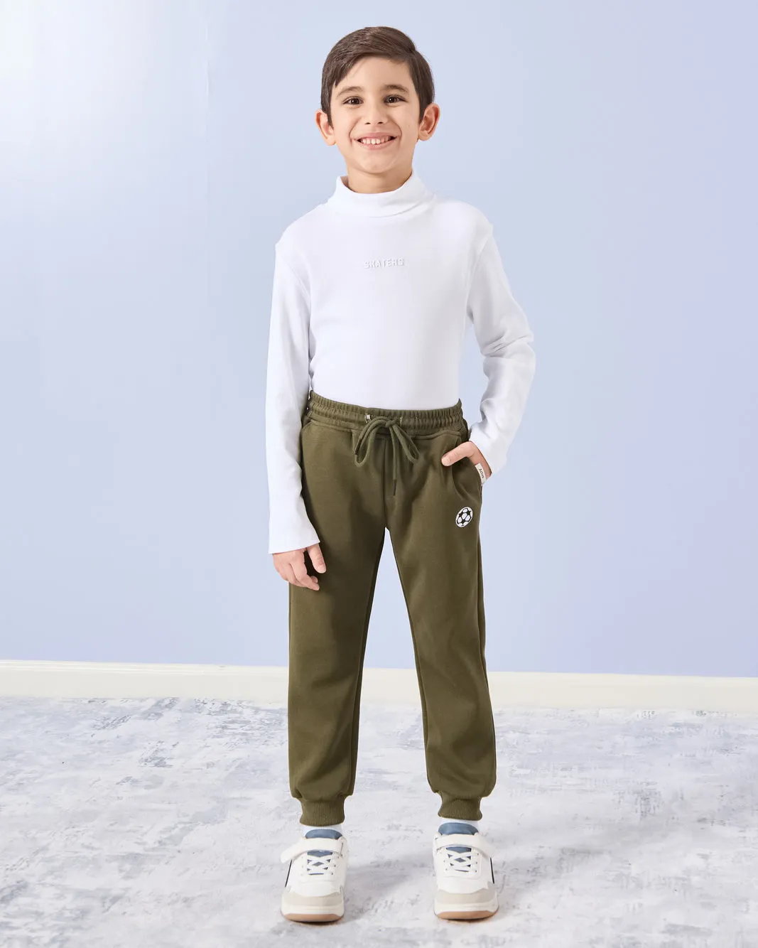 Boys Olive Active Track Pants sold by Redtag product image thumbnail 2