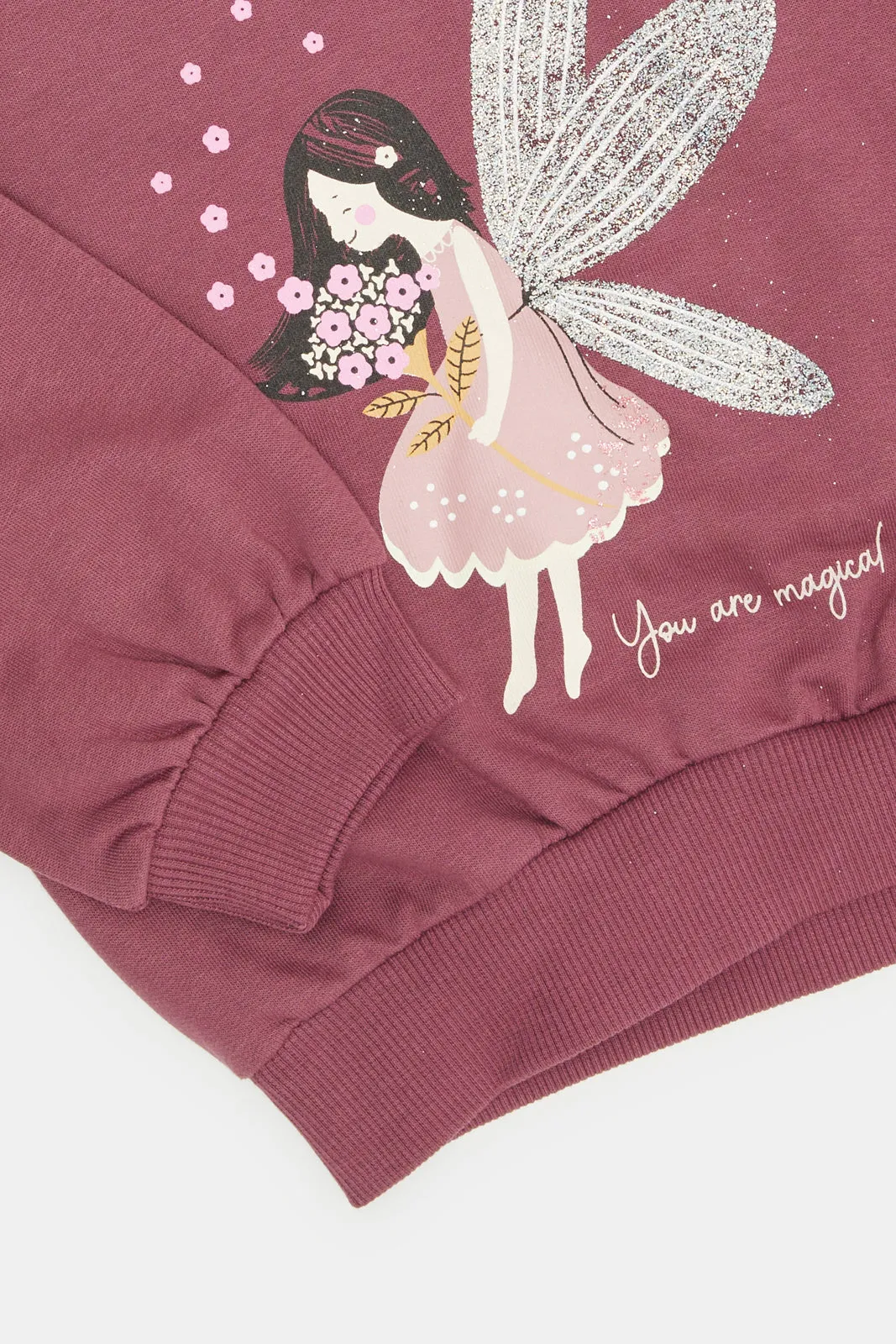 Infant Girls Purple Printed Sweatshirt sold by Redtag product image thumbnail 4