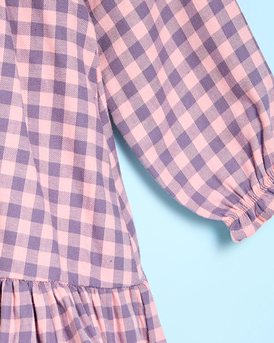 Infant Girls Pink Checkered Dress sold by Redtag product image thumbnail 4