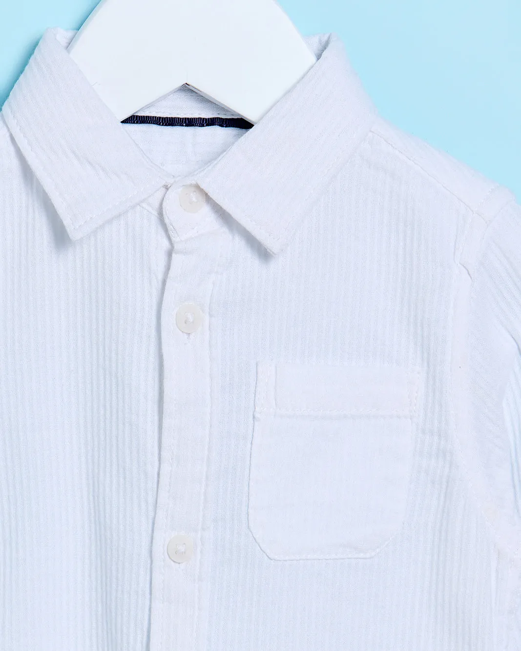 Infant Boys White Oxford Shirt sold by Redtag product image thumbnail 2