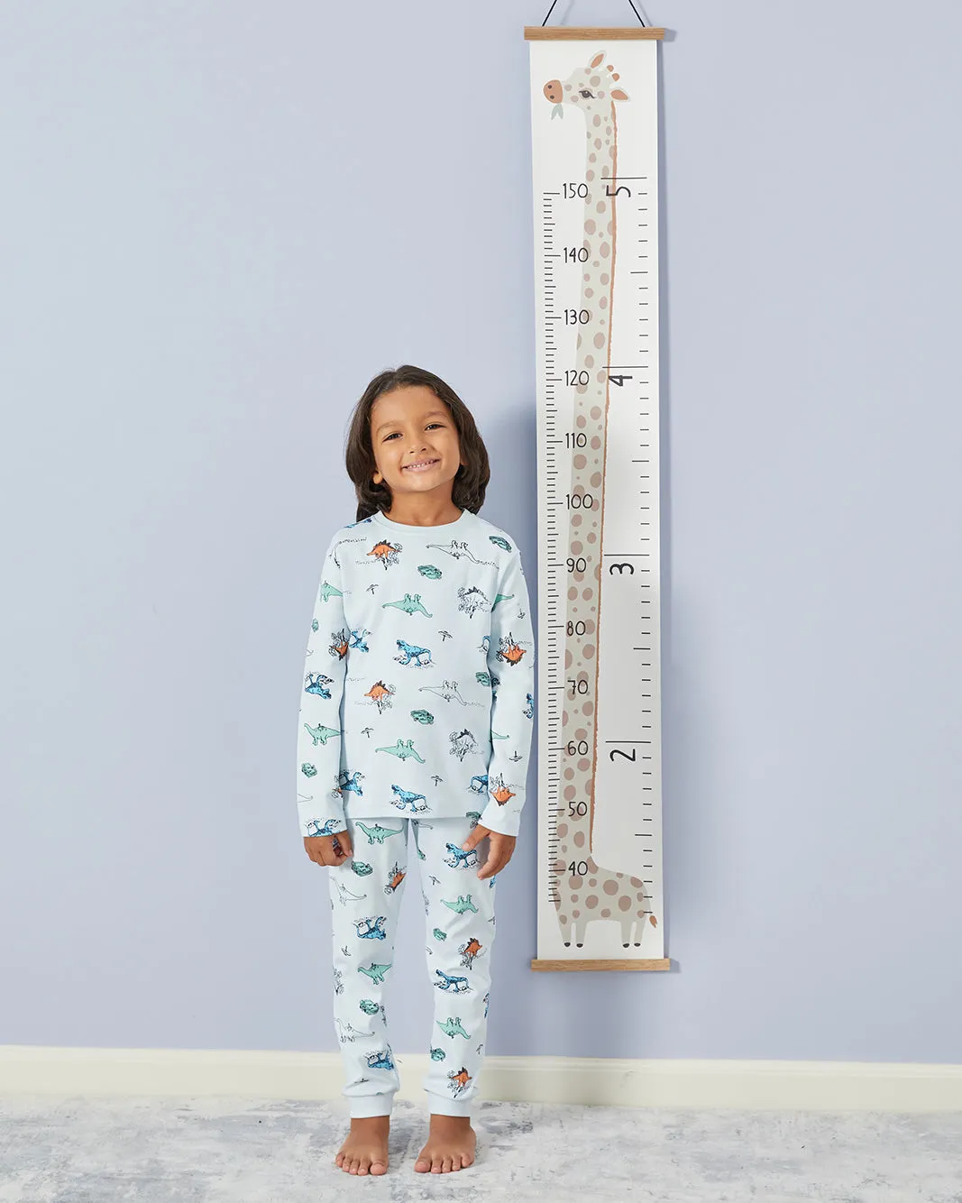 Boys Blue Dino Print Pyjams Set (2 Piece) sold by Redtag product image thumbnail 5