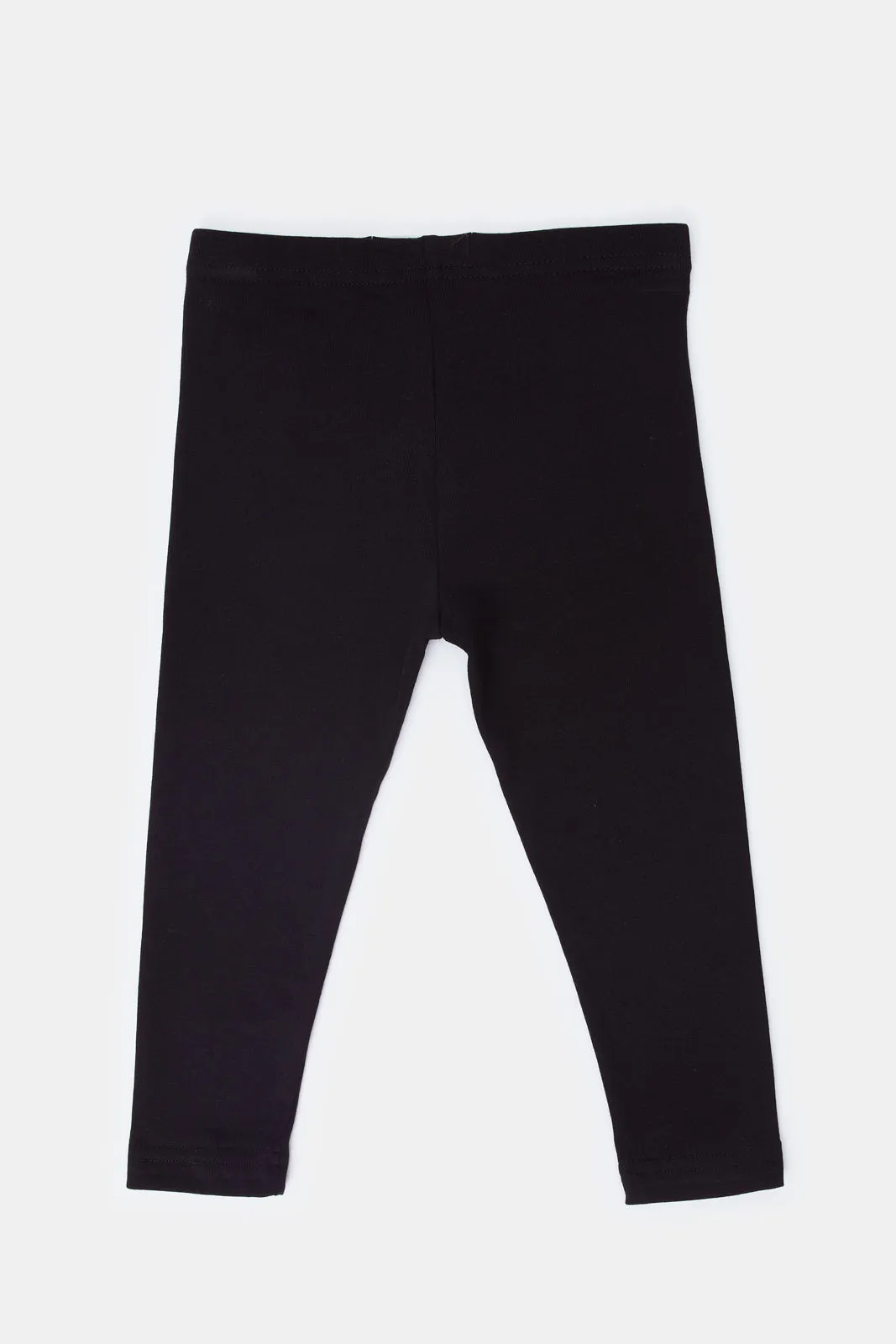 Infant Girls Black Floral Embroidery Leggings sold by Redtag product image thumbnail 4