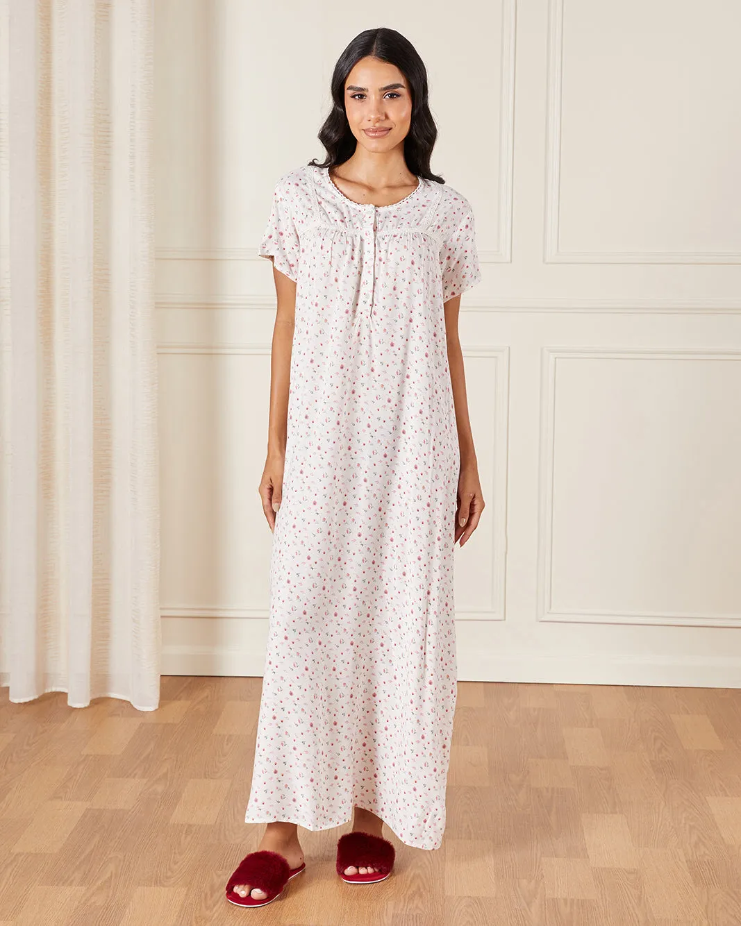 Women White Printed Nightgown sold by Redtag product image thumbnail 4