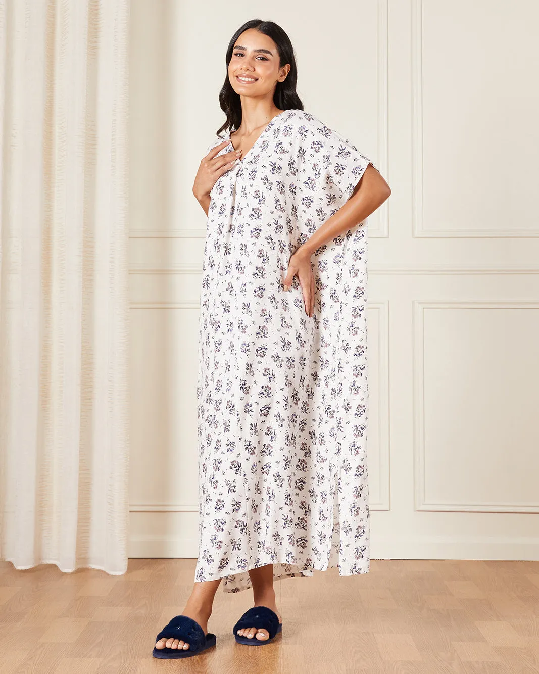 Women White Printed Nightgown sold by Redtag product image thumbnail 4