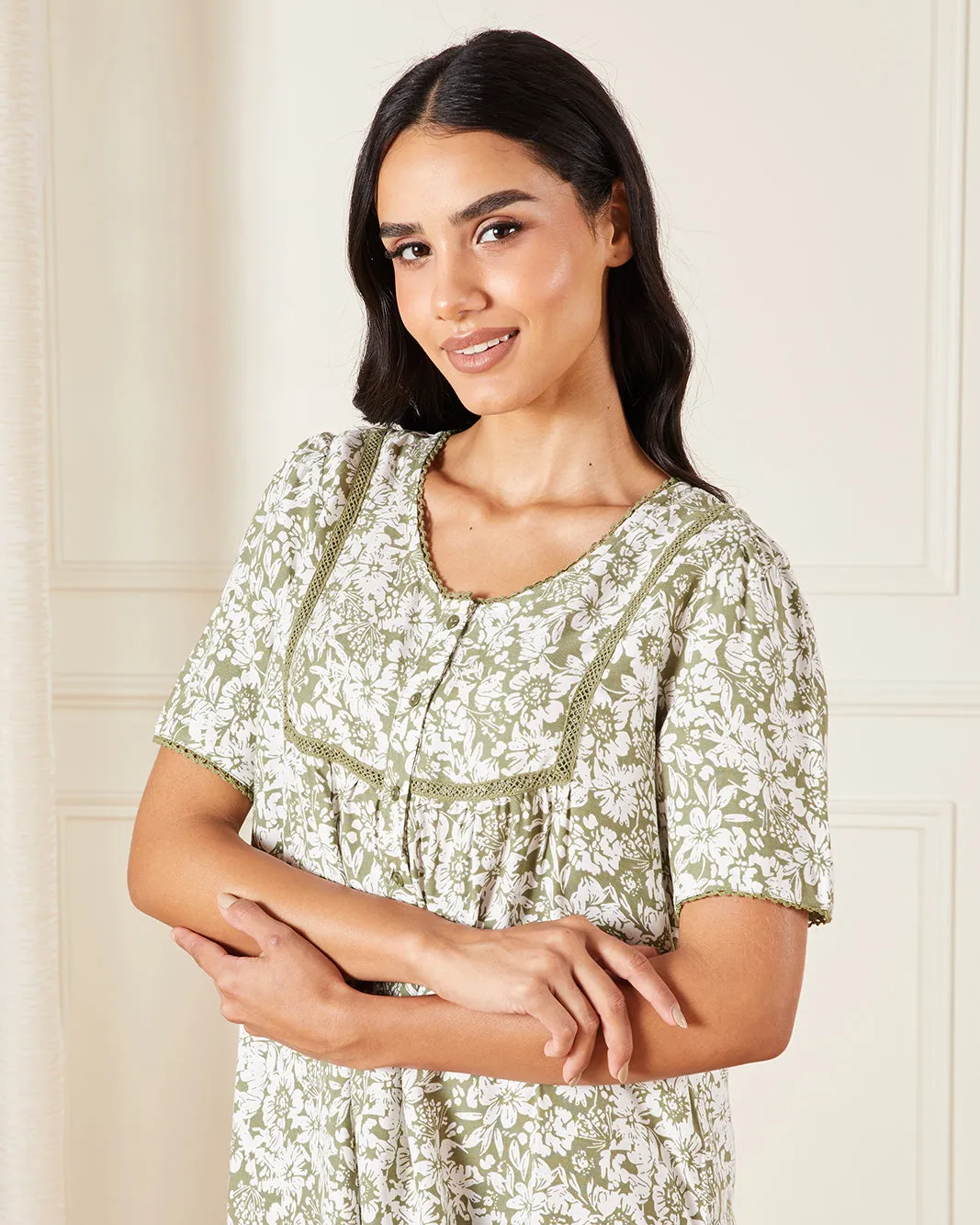 Women Green Printed Nightgown sold by Redtag product image thumbnail 2