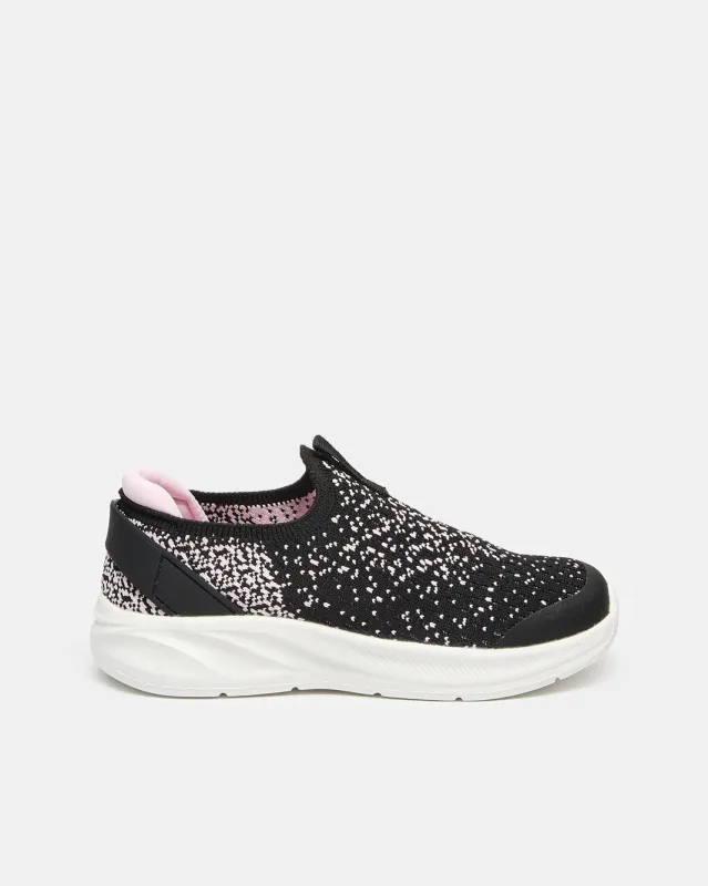 Women Black Fly knit Slip-On Shoes sold by Redtag