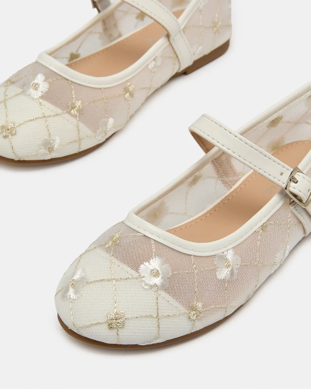 Senior Girls White Floral Embellished Ballerina sold by Redtag product image thumbnail 3