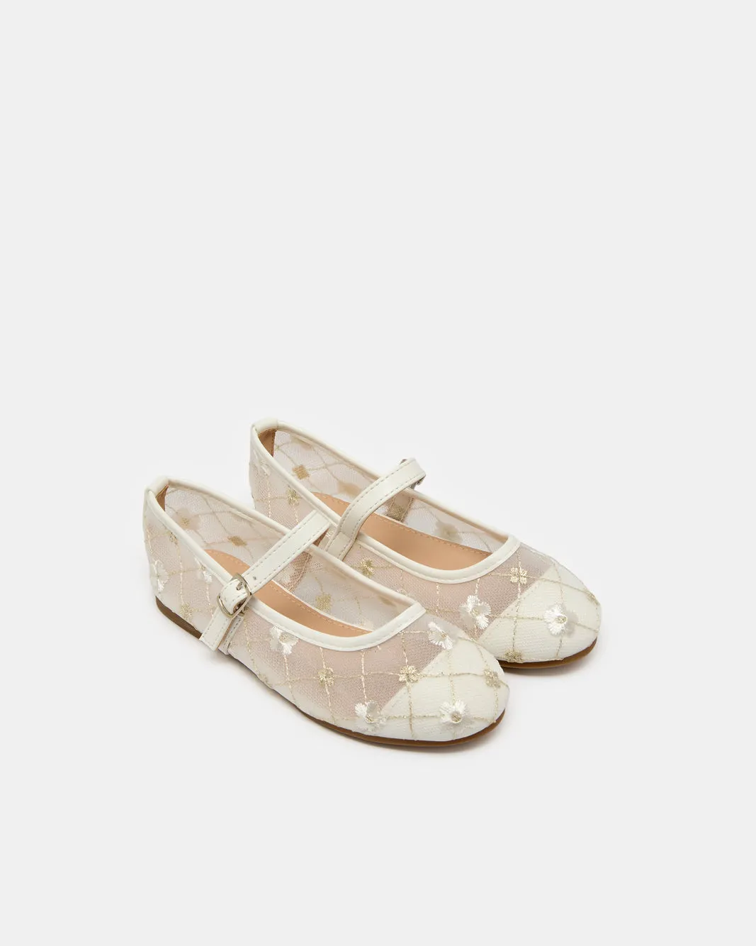 Senior Girls White Floral Embellished Ballerina sold by Redtag product image thumbnail 2