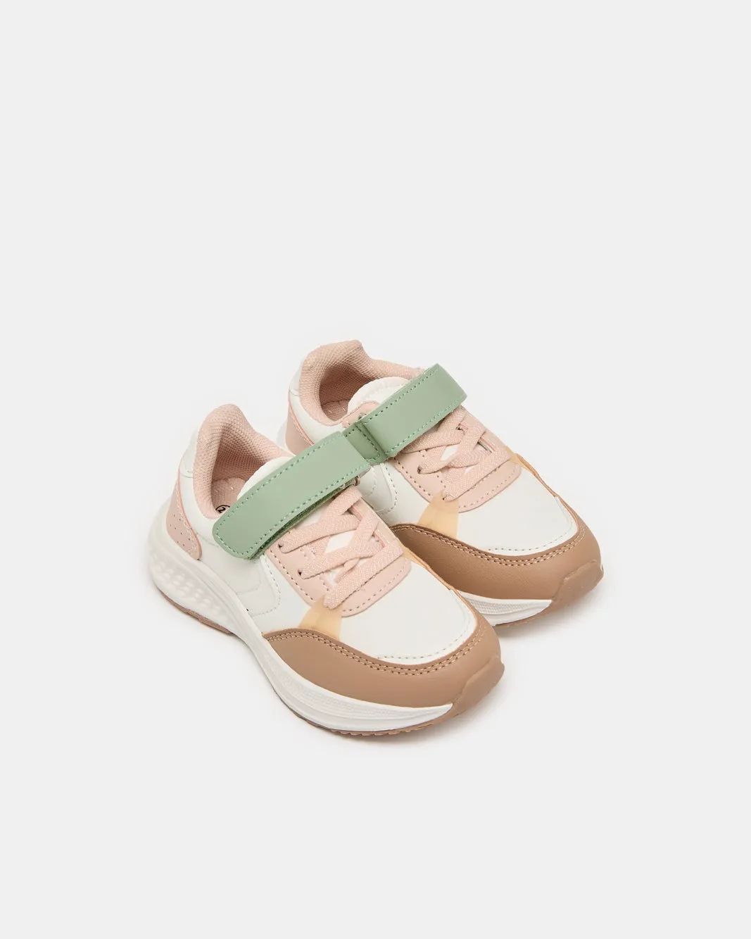 Girls White Colour Block Slim Runner sold by Redtag product image thumbnail 2