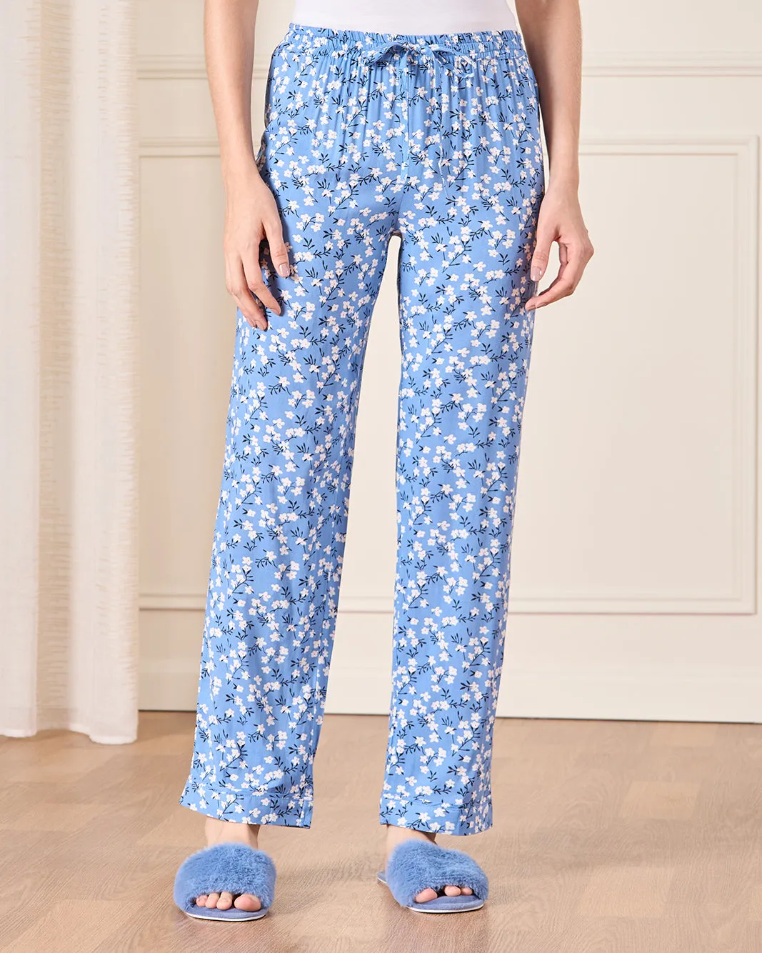 Women Blue Collared Pyjama Set (2 Piece) sold by Redtag product image thumbnail 4