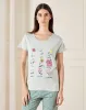 Women Green Printed Pyjama Set (2 Piece) sold by Redtag