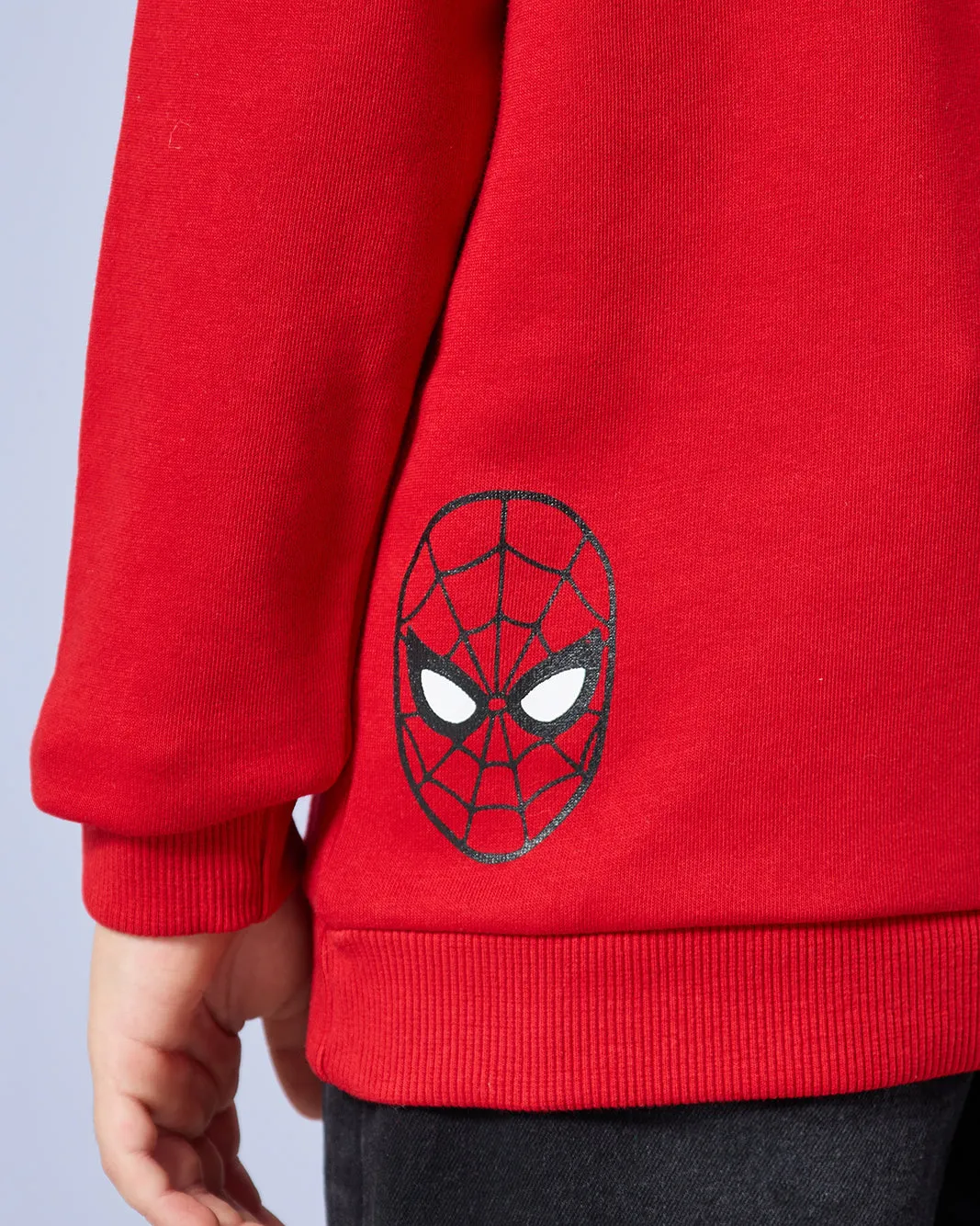 Boys Red Spider Man Print Sweatshirt sold by Redtag product image thumbnail 5