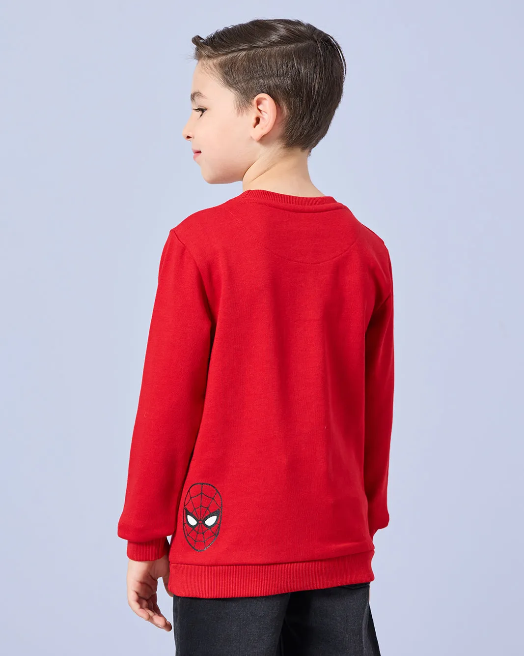 Boys Red Spider Man Print Sweatshirt sold by Redtag product image thumbnail 3