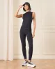 Women Black Ribbed Active Leggings sold by Redtag