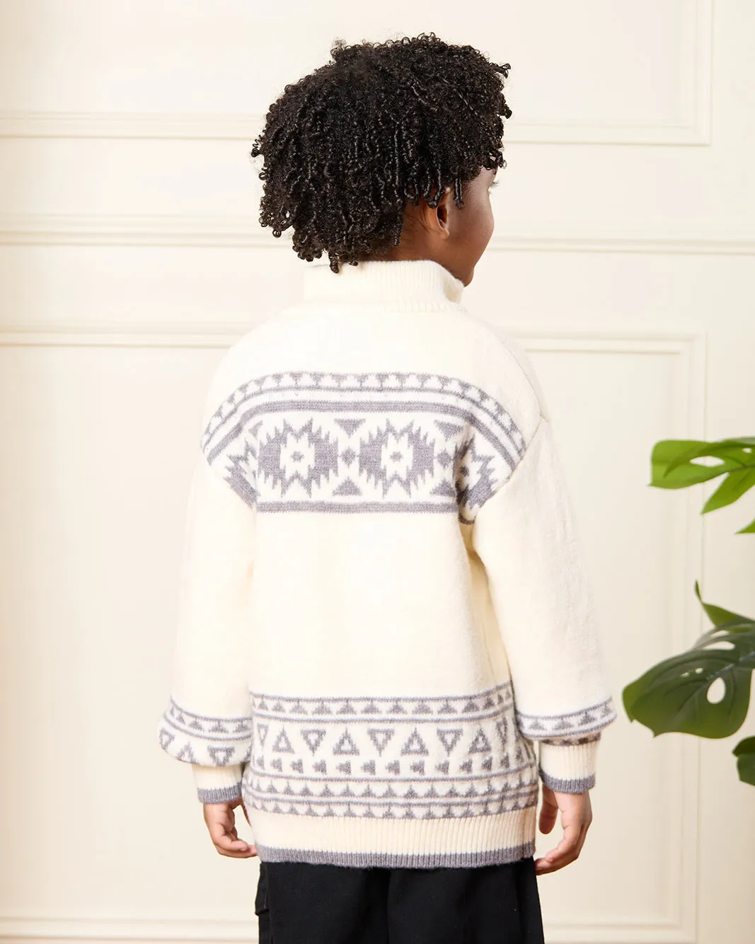Boys White Printed Jumper sold by Redtag product image thumbnail 3