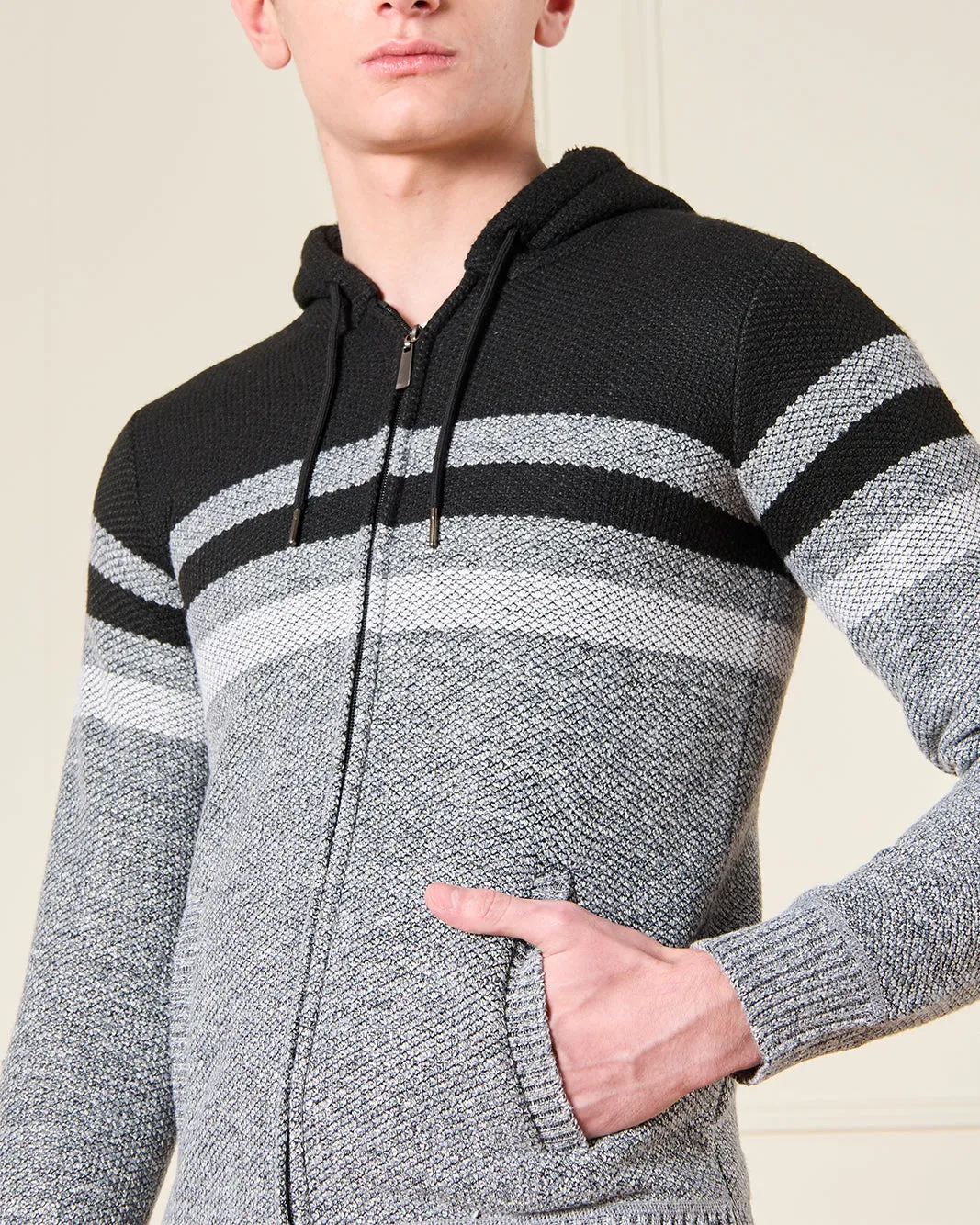 Men Grey Knitted Pullover sold by Redtag product image thumbnail 4