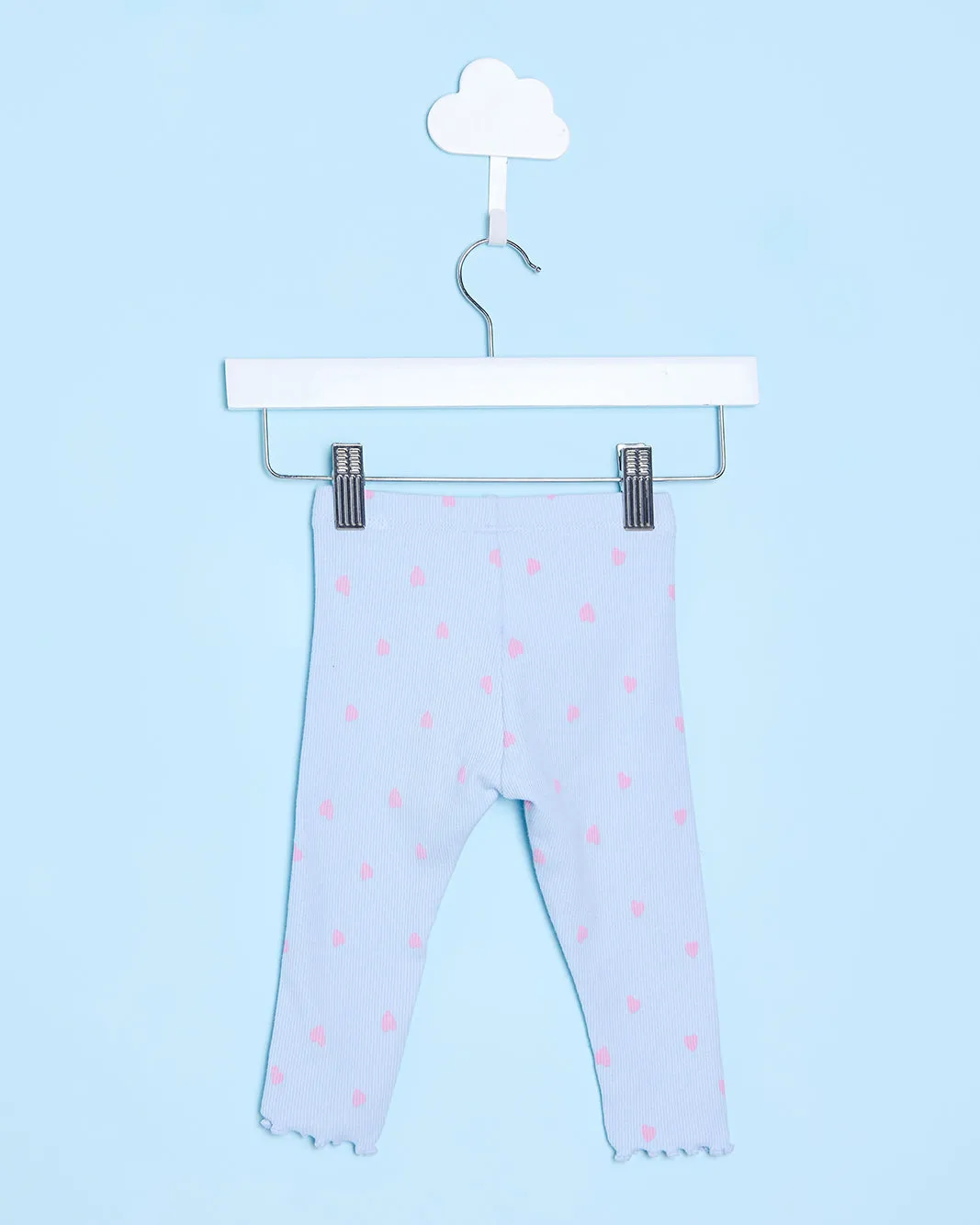 Infant Girls Blue Heart Print Leggings sold by Redtag product image thumbnail 4