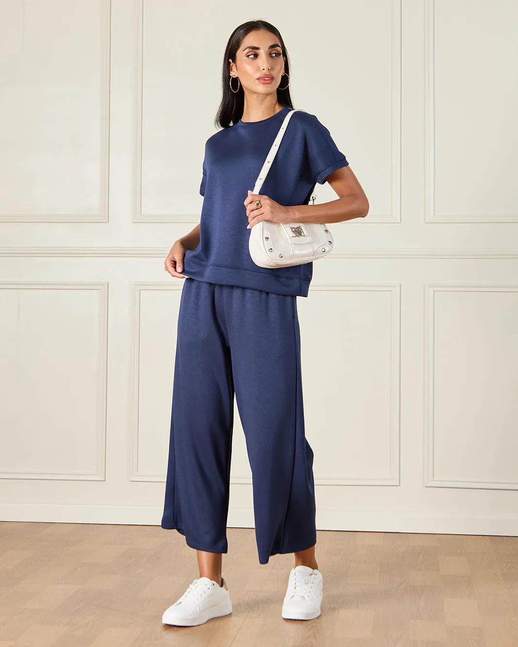 Women Navy Pain Active T-Shirt sold by Redtag product image thumbnail 2