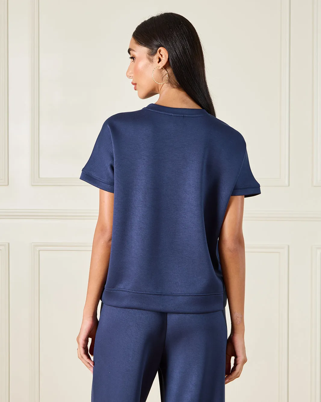 Women Navy Pain Active T-Shirt sold by Redtag product image thumbnail 3