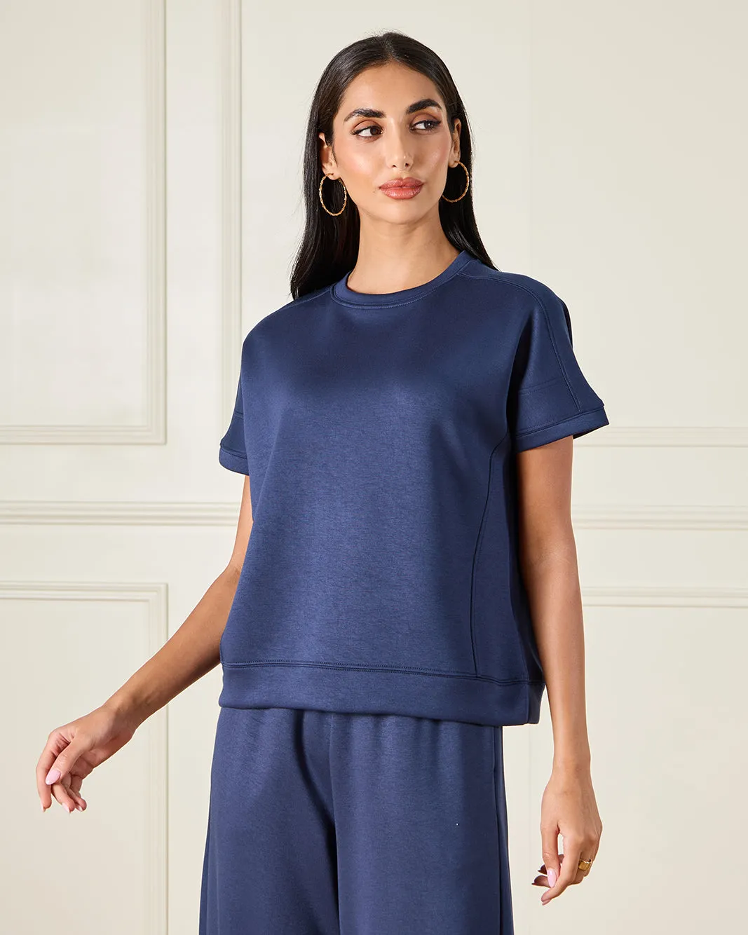 Women Navy Pain Active T-Shirt sold by Redtag