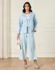 Women Blue Cullote With Elasticated Waistband sold by Redtag