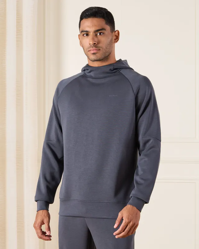 Men Charcoal Hooded Lounge Sweatshirt sold by Redtag
