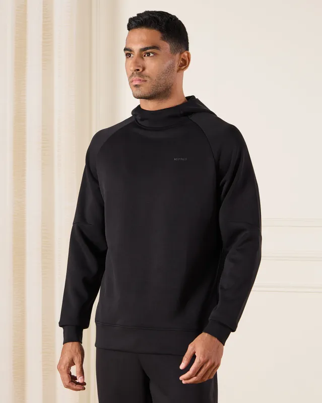 Men Black Hooded Lounge Sweatshirt sold by Redtag