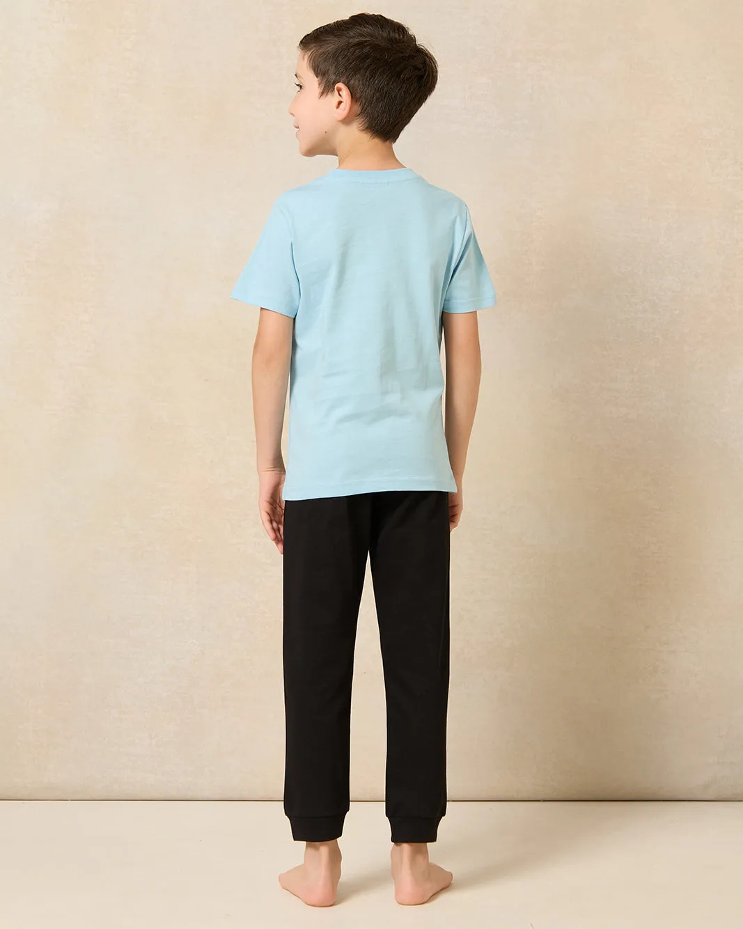 Boys Blue And Black Spiderman Pajama Set (2 Piece) sold by Redtag product image thumbnail 4