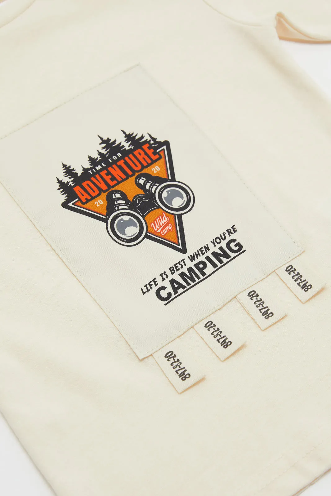 Infant Boys Cream Printed Long Sleeves T-Shirt sold by Redtag product image thumbnail 3