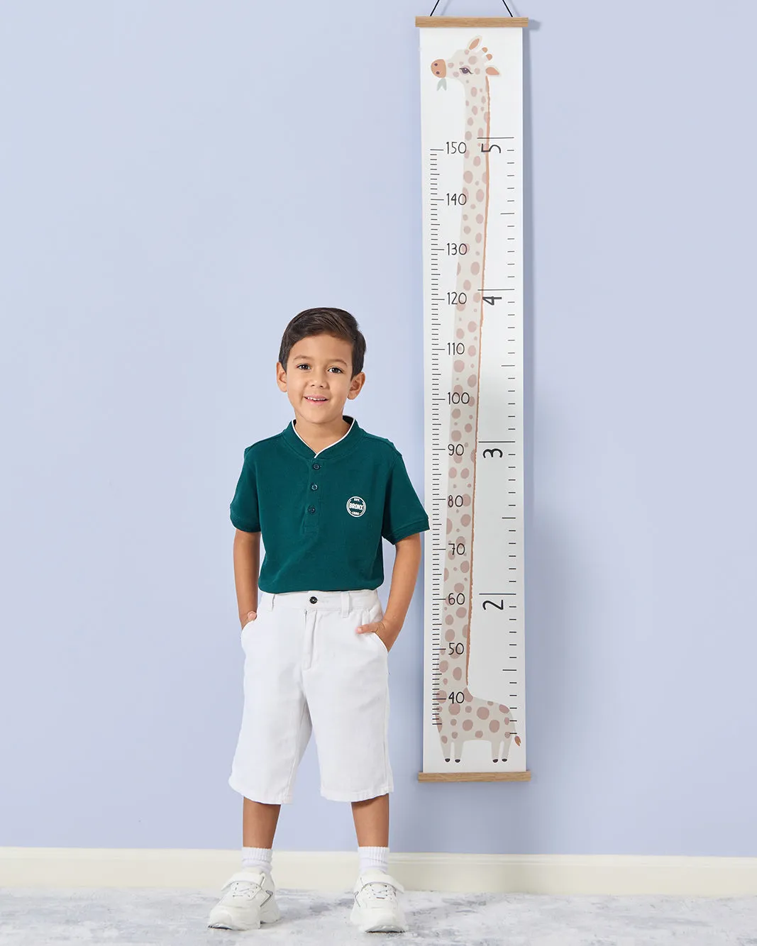 Boys Green Mandarin Collar Polo Shirt sold by Redtag product image thumbnail 5