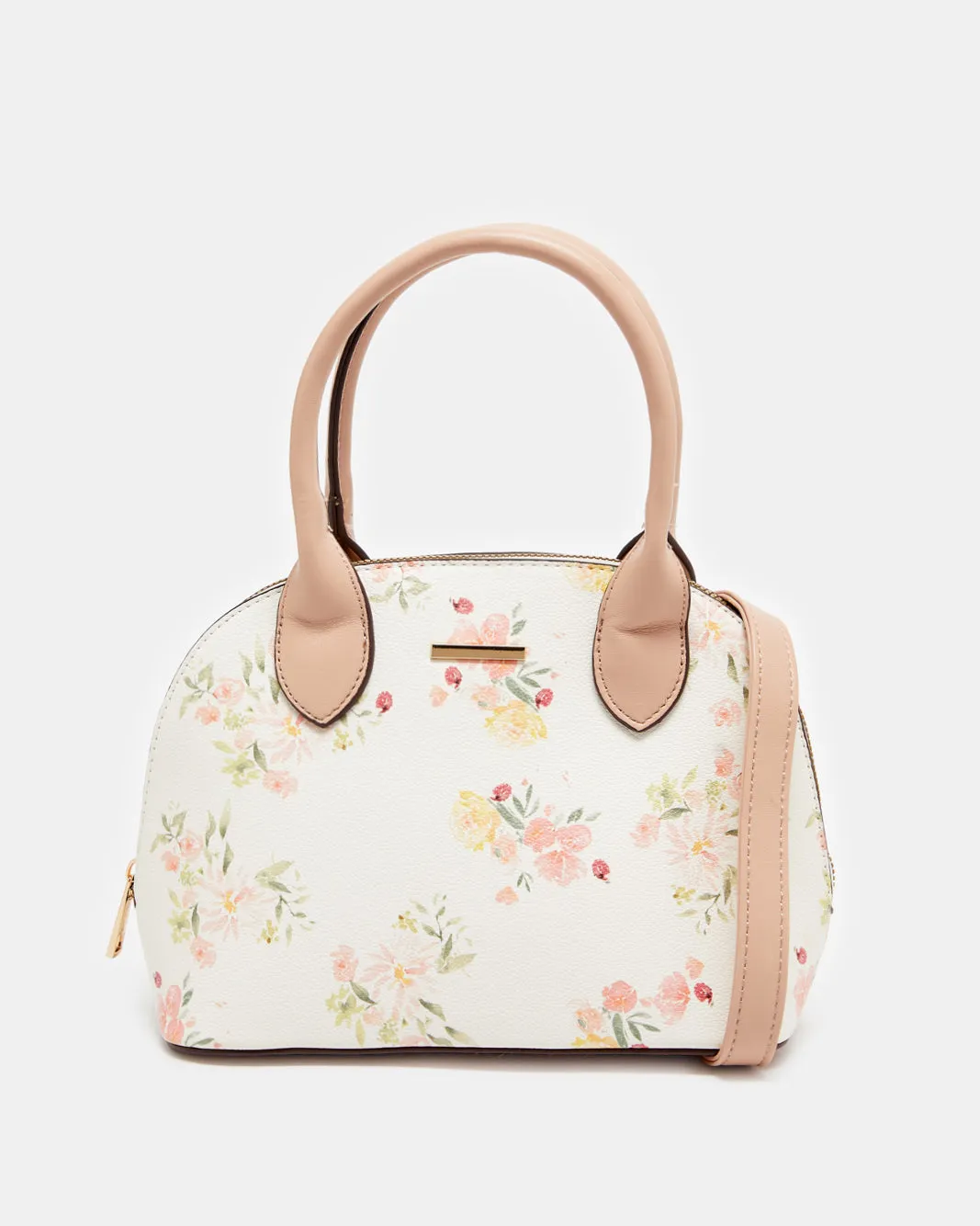 Women White Printed Messenger Bag sold by Redtag