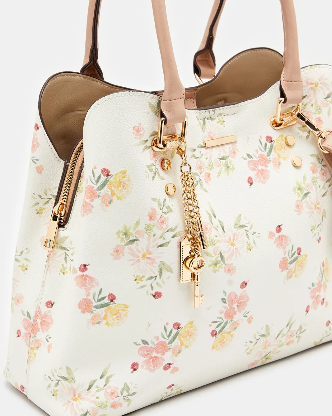 Women White Printed Day Bag sold by Redtag product image thumbnail 2