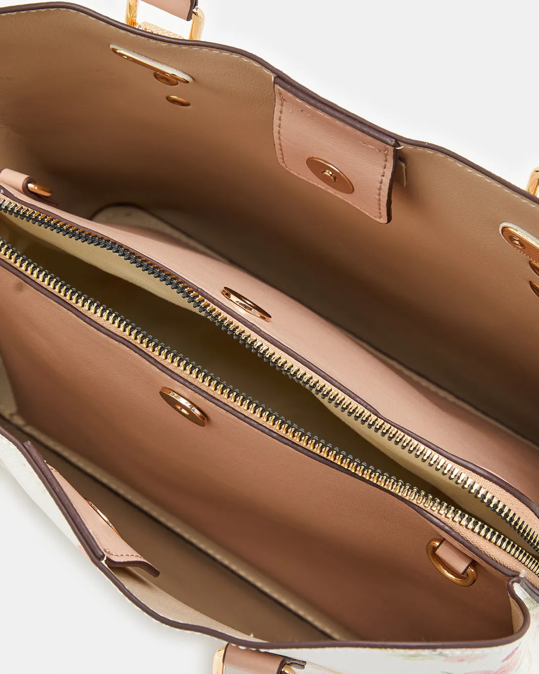 Women White Printed Day Bag sold by Redtag product image thumbnail 4