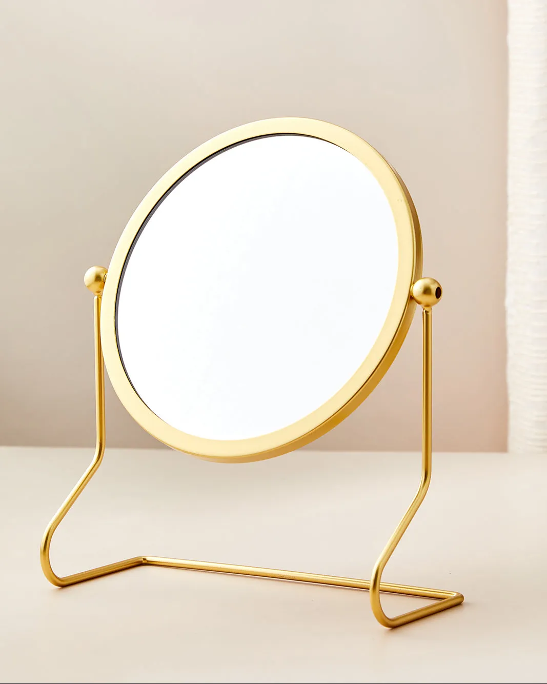 Gold Round Mirror sold by Redtag product image thumbnail 2