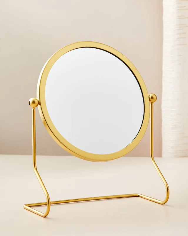 Gold Round Mirror sold by Redtag