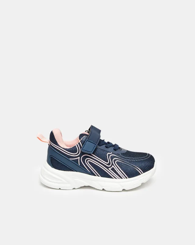 Girls Navy Velcro Strap Trainer sold by Redtag