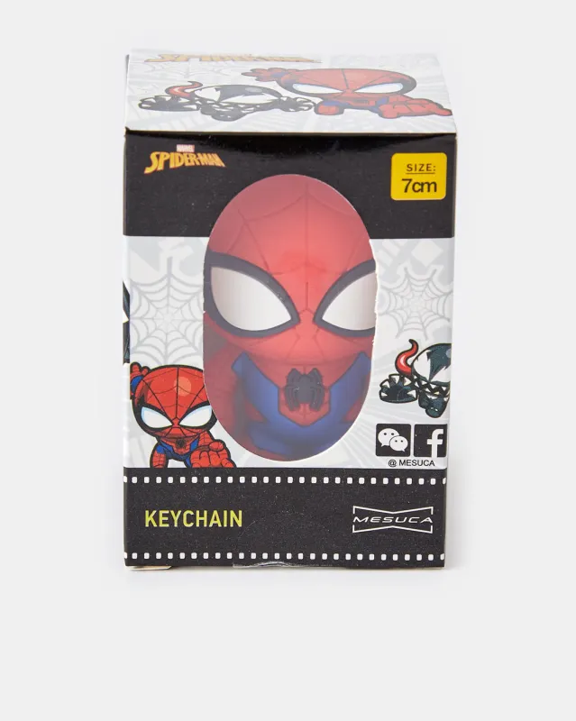 Red Marvel Drop Glue Spiderman Standing Figure Keychain sold by Redtag