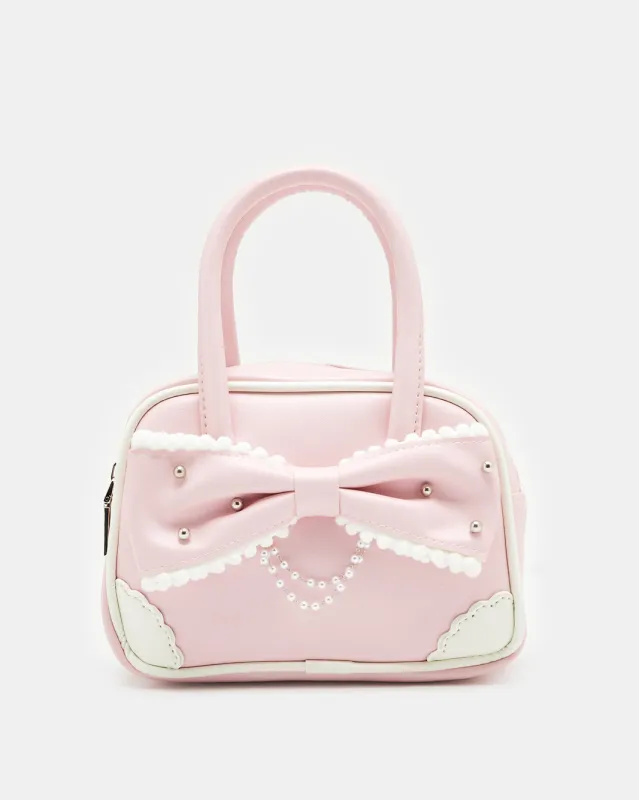 Girls Pink Embellished Crossbody Bag sold by Redtag