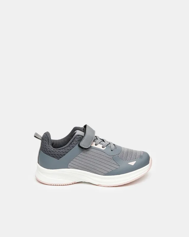 Senior Girls Grey Mesh Trainer sold by Redtag