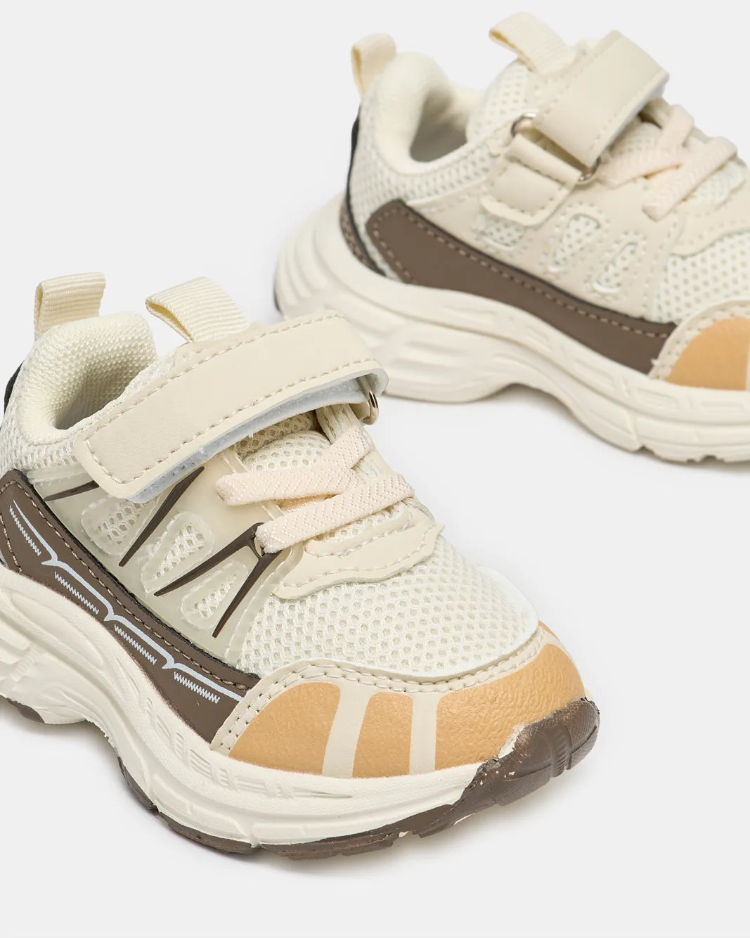 Infant Boys Beige Color Block Trainer sold by Redtag product image thumbnail 3