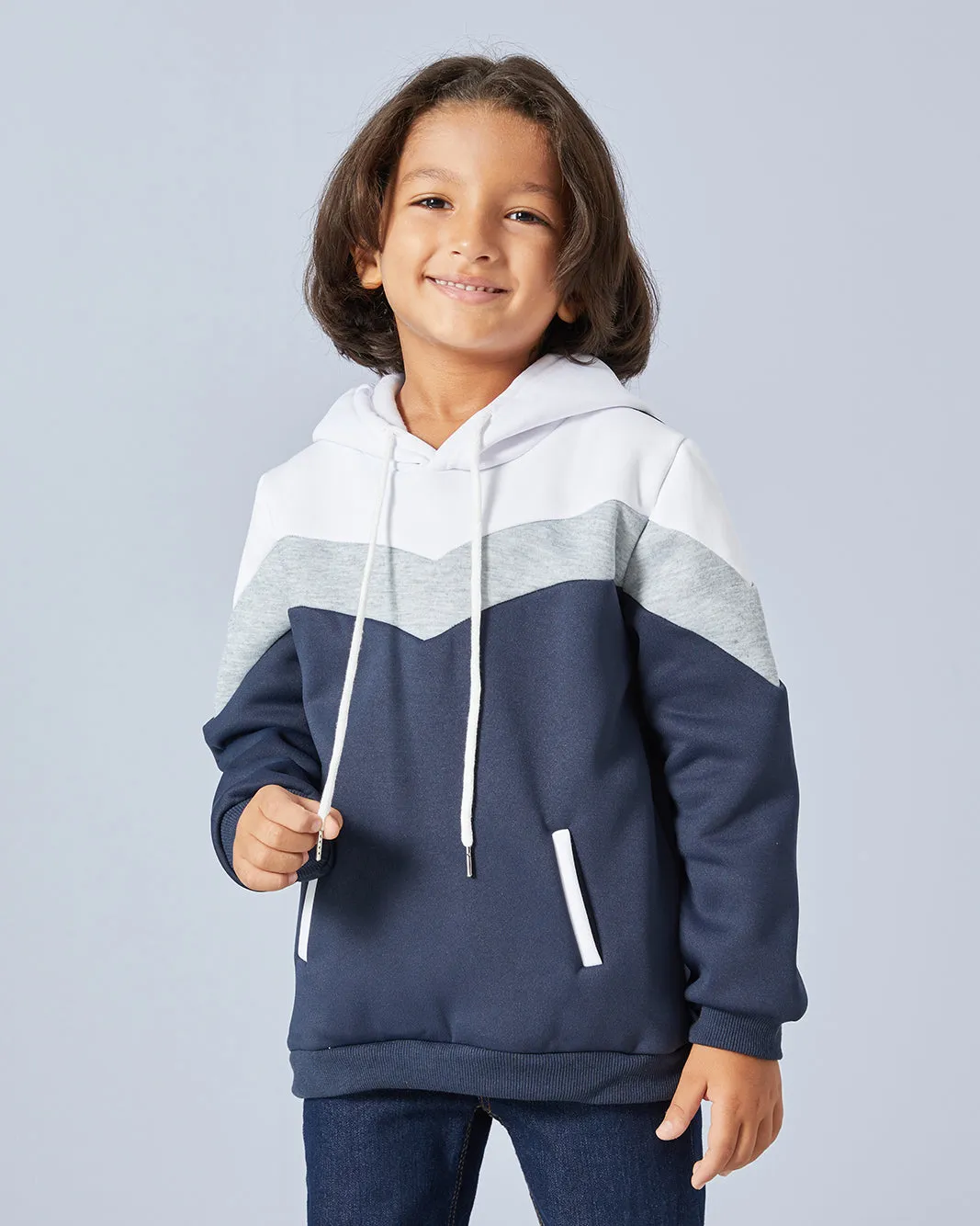 Boys Navy Hooded Sweatshirt sold by Redtag