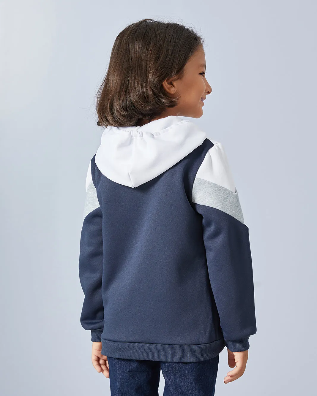 Boys Navy Hooded Sweatshirt sold by Redtag product image thumbnail 3