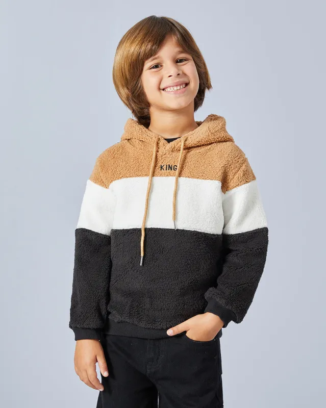 Boys Beige Hooded Sweatshirt sold by Redtag