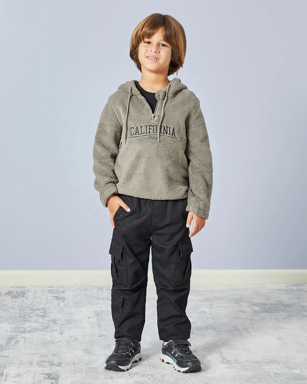 Boys Green Hooded Sweatshirt sold by Redtag product image thumbnail 2